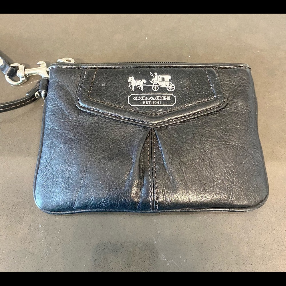 Coach Small Leather Wristlet